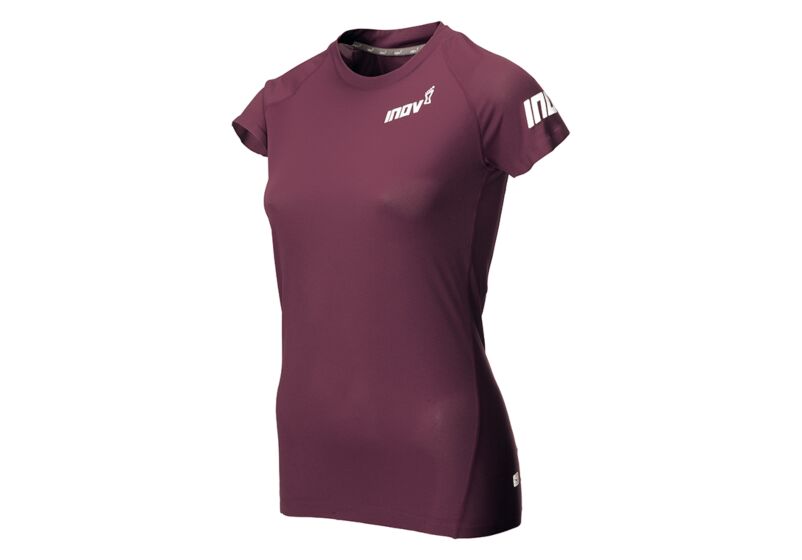 Inov-8 Base Elite Short Sleeve Base Layer Dam Lila Rea BKOU80254